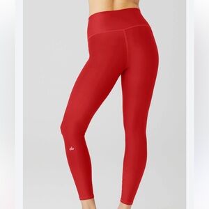 ALO Yoga High-Waist Red Leggings